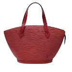 Red Leather Louis Vuitton Saint Jacques