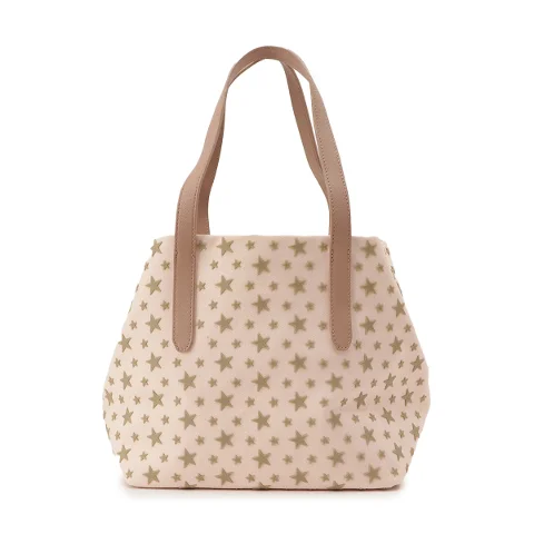 Pink Cotton Jimmy Choo Tote
