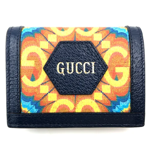 Blue Coated canvas Gucci Wallet