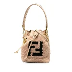 Pink Leather Fendi Bucket Bag