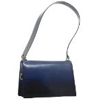 Blue Leather Salvatore Ferragamo Shoulder Bag