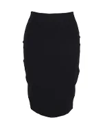 Black Cotton The Row Skirt