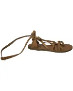Nude Leather Ancient Greek Sandals