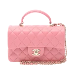 Pink Leder Chanel Handtasche