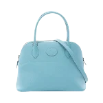 Blue Leather Hermès Handbag