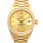 Yellow Stainless Steel Rolex Watch
