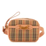 Beige Canvas Burberry Belt Bag