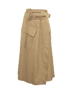 Brown Fabric Vince Skirt