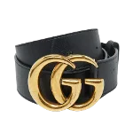 Black Leather Gucci Belt