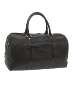 Black Plastic Bally Travel Bag