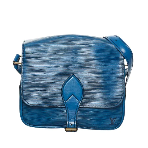 Blue Leather Louis Vuitton Cartouchiere
