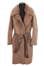 Brown Fur Hugo Boss Coat