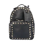 Black Leather Valentino Backpack
