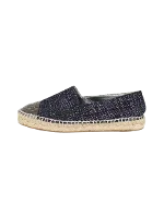 Blue Canvas Chanel Espadrilles