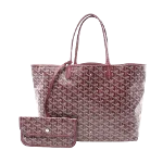 Burgundy Canvas Goyard Artois Tote