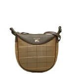 Brown Canvas Burberry Shoulder Bag