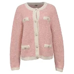 Pink Wool Maje Cardigan