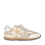 Beige Leather Valentino Sneakers