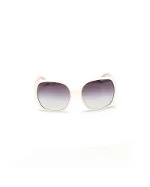 White Fabric Burberry Sunglasses