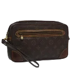 Brown Canvas Louis Vuitton Marly Dragonne