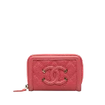 Pink Leather Chanel Case