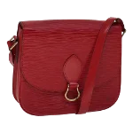 Red Leather Louis Vuitton Saint Cloud