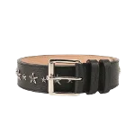 Black Leather Jimmy Choo Belt