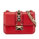 Red Leather Valentino Shoulder Bag