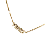 Gold Metal Fendi Necklace