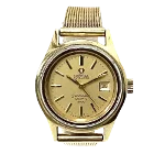 Gold Metal Omega Watch