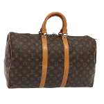 Brown Canvas Louis Vuitton Keepall