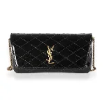 Black Leather Yves Saint Laurent Crossbody Bag