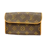 Brown Canvas Louis Vuitton Florentine Pochette