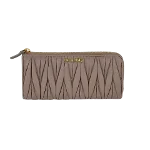 Gold Leather Miu Miu Clutch