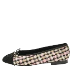 Multicolor Fabric Chanel Flats