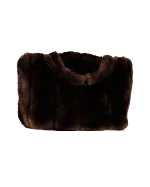 Brown Faux Fur Staud Handbag