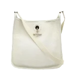 White Leather Hermès Shoulder Bag