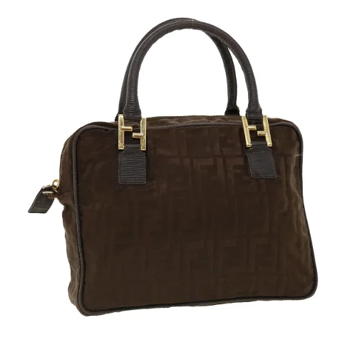Brown Nylon Fendi Handbag