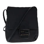 Black Canvas Fendi Shoulder Bag