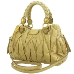 Yellow Leather Miu Miu Handbag