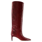 Burgundy Leather Paris Texas Boots