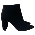 Black Suede Stuart Weitzman Boots