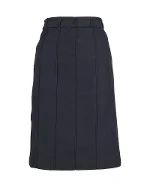 Black Wool Burberry Skirt