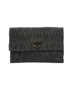 Black Fabric Anya Hindmarch Clutch