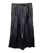 Black Leather Altuzarra Pants