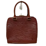 Brown Leather Louis Vuitton Pont Neuf