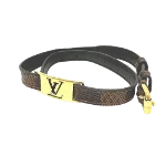 Brown Cotton Louis Vuitton Belt