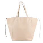 Beige Leather Celine Tote