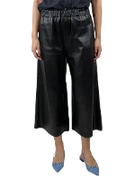 Black Leather Loewe Pants