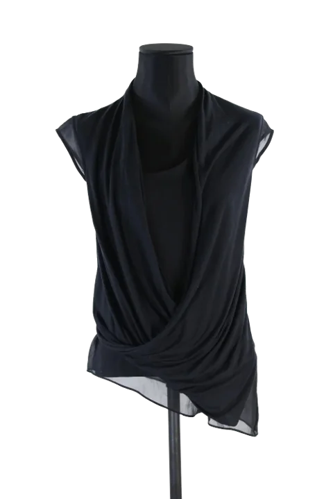 Black Polyester Helmut Lang Shirt